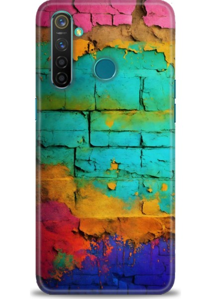Realme 5 Pro Kılıf Hd Baskılı Kılıf + Seramik Tam Kaplayan Ekran Koruyucu 437