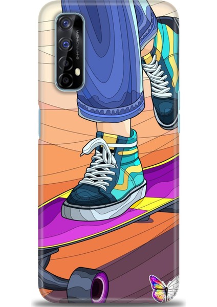 Realme 7 Kılıf Hd Baskılı Kılıf + Seramik Tam Kaplayan Ekran Koruyucu 446