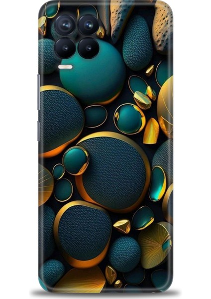 Realme 8 Kılıf Hd Baskılı Kılıf + Seramik Tam Kaplayan Ekran Koruyucu 345