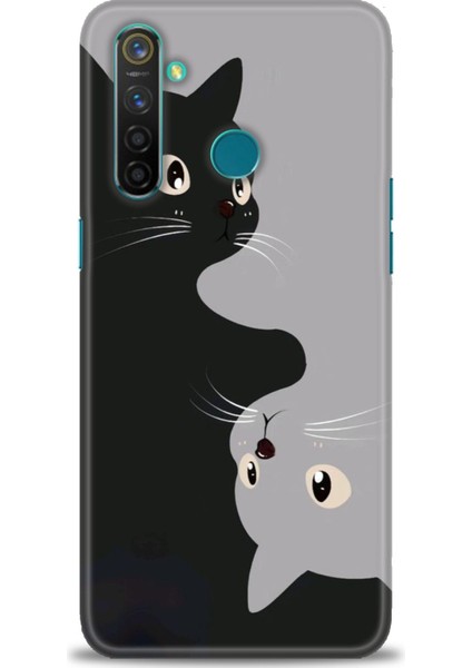Realme 5 Pro Kılıf Hd Baskılı Kılıf + Seramik Tam Kaplayan Ekran Koruyucu 67