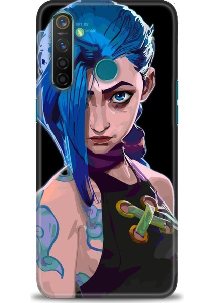 Realme 5 Pro Kılıf Hd Baskılı Kılıf + Seramik Tam Kaplayan Ekran Koruyucu 271