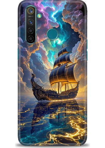 Realme 5 Pro Kılıf Hd Baskılı Kılıf + Seramik Tam Kaplayan Ekran Koruyucu 233