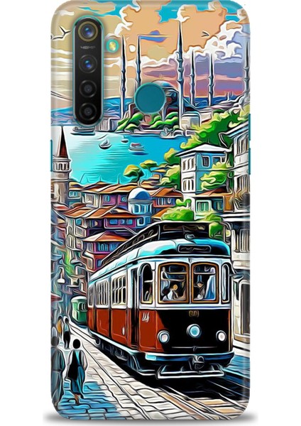 Realme 5 Pro Kılıf Hd Baskılı Kılıf + Seramik Tam Kaplayan Ekran Koruyucu 225