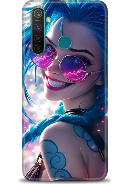 Realme 5 Pro Kılıf Hd Baskılı Kılıf + Seramik Tam Kaplayan Ekran Koruyucu 274