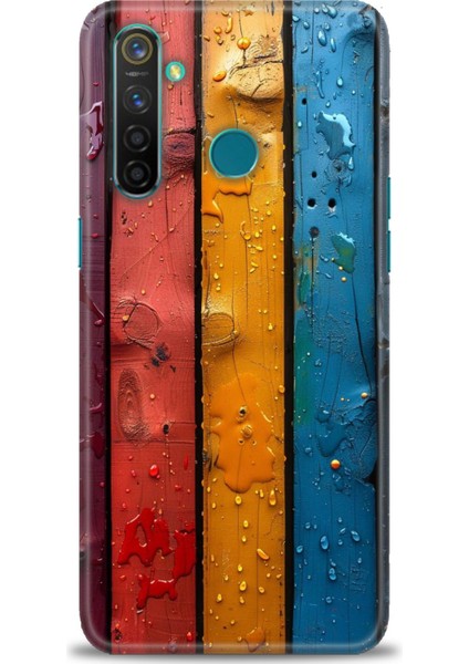 Realme 5 Pro Kılıf Hd Baskılı Kılıf + Seramik Tam Kaplayan Ekran Koruyucu 435