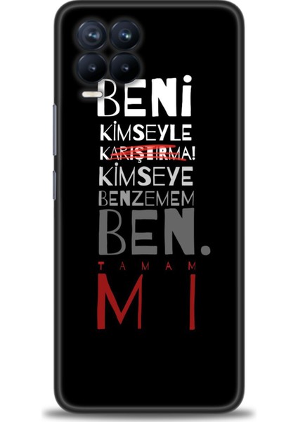 Realme 8 Kılıf Hd Baskılı Kılıf + Seramik Tam Kaplayan Ekran Koruyucu 396
