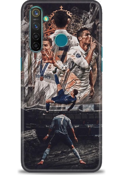 Realme 5 Pro Kılıf Hd Baskılı Kılıf + Seramik Tam Kaplayan Ekran Koruyucu 10