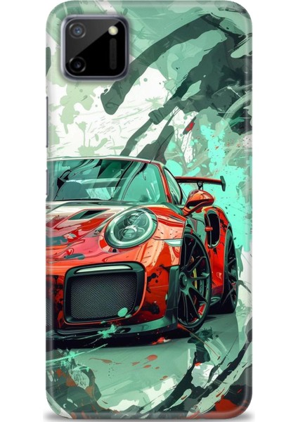 Realme C11 Kılıf Hd Baskılı Kılıf + Seramik Tam Kaplayan Ekran Koruyucu 109