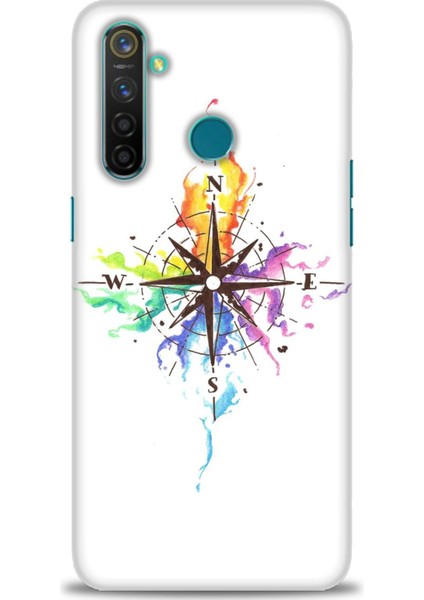 Realme 5 Pro Kılıf Hd Baskılı Kılıf + Seramik Tam Kaplayan Ekran Koruyucu 88