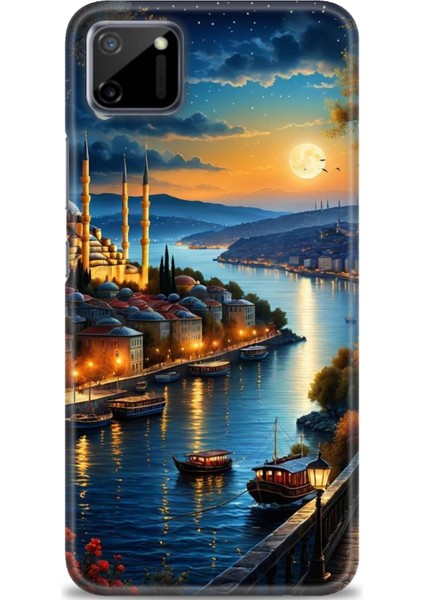 Realme C11 Kılıf Hd Baskılı Kılıf + Seramik Tam Kaplayan Ekran Koruyucu 222