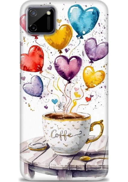 Realme C11 Kılıf Hd Baskılı Kılıf + Seramik Tam Kaplayan Ekran Koruyucu 411