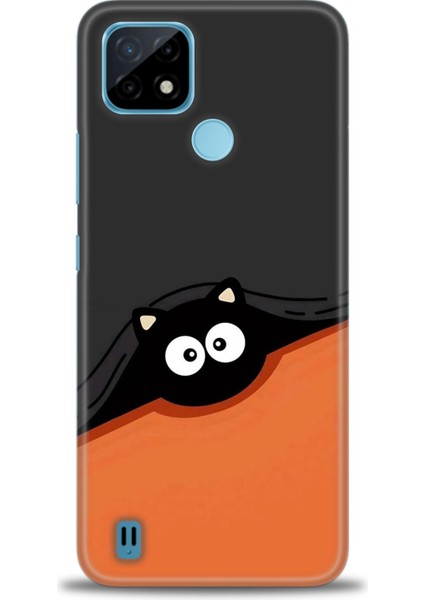 Realme C21 Kılıf Hd Baskılı Kılıf + Seramik Tam Kaplayan Ekran Koruyucu 80