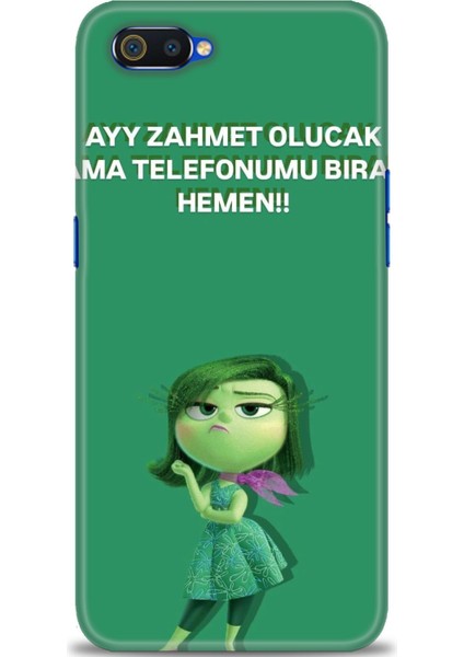 Realme C2 Kılıf Hd Baskılı Kılıf + Seramik Tam Kaplayan Ekran Koruyucu 154
