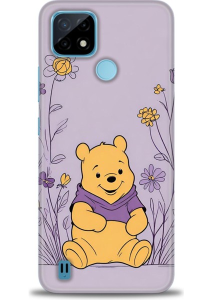 Realme C21 Kılıf Hd Baskılı Kılıf + Seramik Tam Kaplayan Ekran Koruyucu 55
