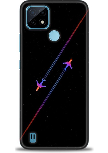 Realme C21 Kılıf Hd Baskılı Kılıf + Seramik Tam Kaplayan Ekran Koruyucu 390