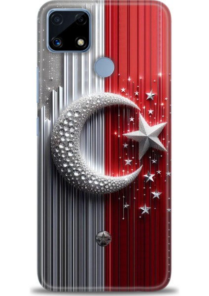 Realme C25S Kılıf Hd Baskılı Kılıf + Seramik Tam Kaplayan Ekran Koruyucu 40