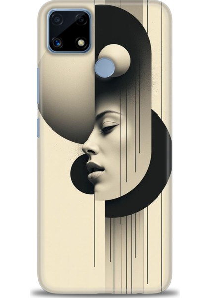 Realme C25 Kılıf Hd Baskılı Kılıf + Seramik Tam Kaplayan Ekran Koruyucu 149