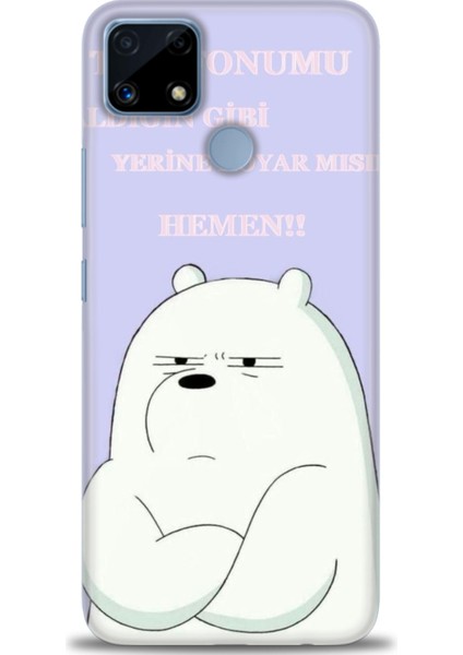 Realme C25 Kılıf Hd Baskılı Kılıf + Seramik Tam Kaplayan Ekran Koruyucu 159