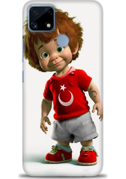 Realme C25S Kılıf Hd Baskılı Kılıf + Seramik Tam Kaplayan Ekran Koruyucu 247