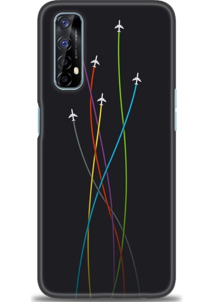 Realme 7 Kılıf Hd Baskılı Kılıf + Seramik Tam Kaplayan Ekran Koruyucu 385
