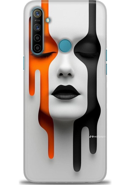 Realme C3 Kılıf Hd Baskılı Kılıf + Seramik Tam Kaplayan Ekran Koruyucu 143