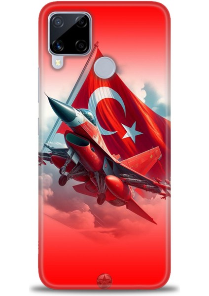Realme C15 Kılıf Hd Baskılı Kılıf + Seramik Tam Kaplayan Ekran Koruyucu 38