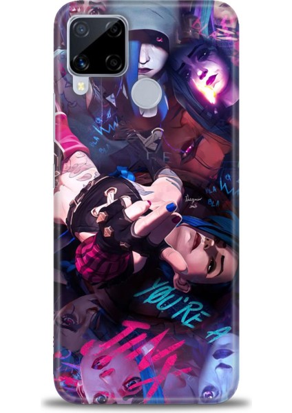 Realme C15 Kılıf Hd Baskılı Kılıf + Seramik Tam Kaplayan Ekran Koruyucu 278