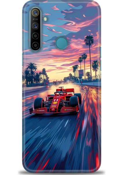 Realme C3 Kılıf Hd Baskılı Kılıf + Seramik Tam Kaplayan Ekran Koruyucu 102