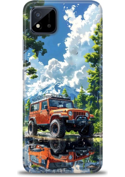 Realme C11 2021 Kılıf Hd Baskılı Kılıf + Seramik Tam Kaplayan Ekran Koruyucu 107