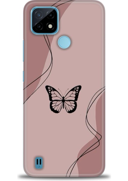 Realme C21 Kılıf Hd Baskılı Kılıf + Seramik Tam Kaplayan Ekran Koruyucu 183