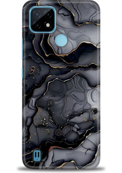 Realme C21 Kılıf Hd Baskılı Kılıf + Seramik Tam Kaplayan Ekran Koruyucu 314