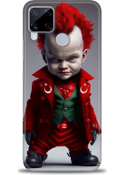 Realme C15 Kılıf Hd Baskılı Kılıf + Seramik Tam Kaplayan Ekran Koruyucu 248