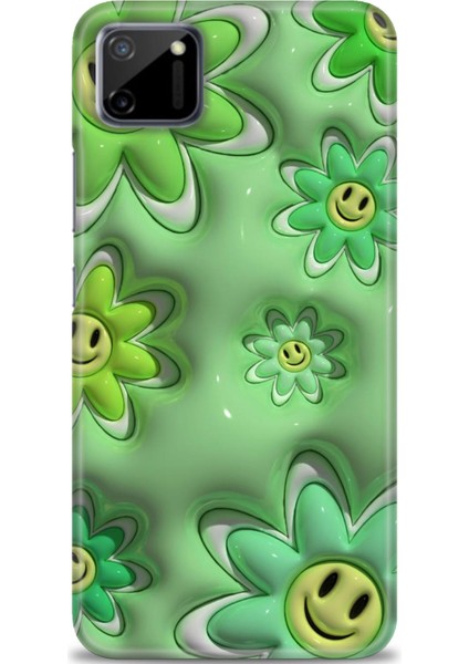 Realme C11 Kılıf Hd Baskılı Kılıf + Seramik Tam Kaplayan Ekran Koruyucu 120