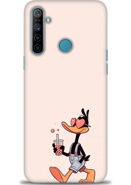 Realme C3 Kılıf Hd Baskılı Kılıf + Seramik Tam Kaplayan Ekran Koruyucu 407