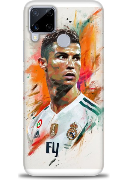Realme C15 Kılıf Hd Baskılı Kılıf + Seramik Tam Kaplayan Ekran Koruyucu 7