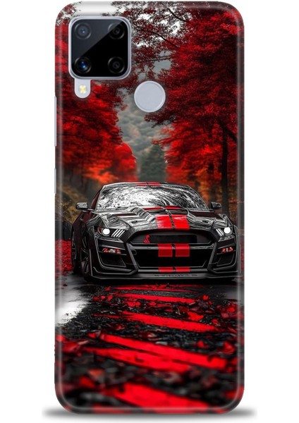 Realme C15 Kılıf Hd Baskılı Kılıf + Seramik Tam Kaplayan Ekran Koruyucu 490