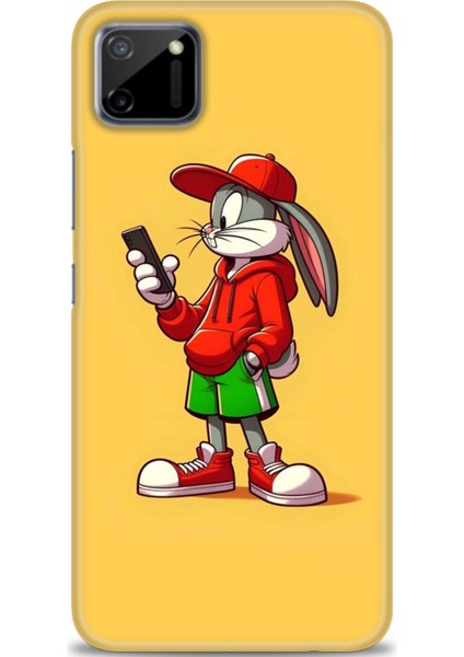 Realme C11 Kılıf Hd Baskılı Kılıf + Seramik Tam Kaplayan Ekran Koruyucu 401