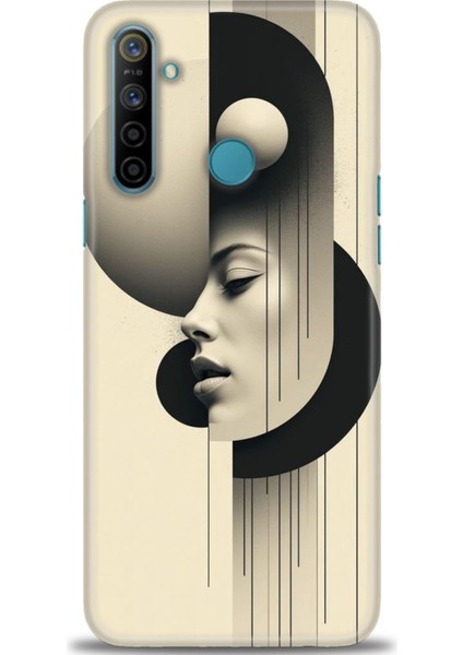 Realme C3 Kılıf Hd Baskılı Kılıf + Seramik Tam Kaplayan Ekran Koruyucu 149