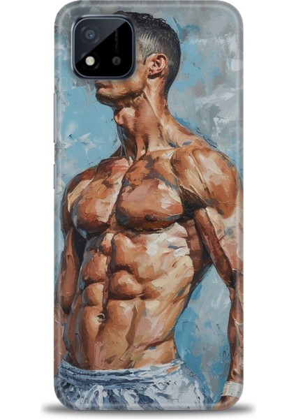 Realme C11 2021 Kılıf Hd Baskılı Kılıf + Seramik Tam Kaplayan Ekran Koruyucu 4