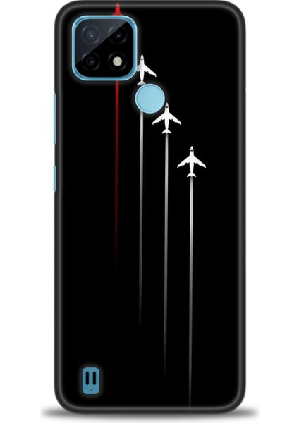 Realme C21 Kılıf Hd Baskılı Kılıf + Seramik Tam Kaplayan Ekran Koruyucu 386