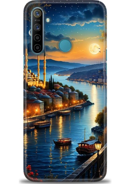 Realme C3 Kılıf Hd Baskılı Kılıf + Seramik Tam Kaplayan Ekran Koruyucu 222