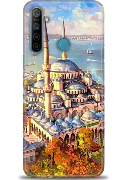 Realme C3 Kılıf Hd Baskılı Kılıf + Seramik Tam Kaplayan Ekran Koruyucu 226