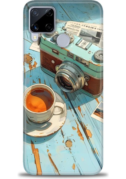Realme C15 Kılıf Hd Baskılı Kılıf + Seramik Tam Kaplayan Ekran Koruyucu 269