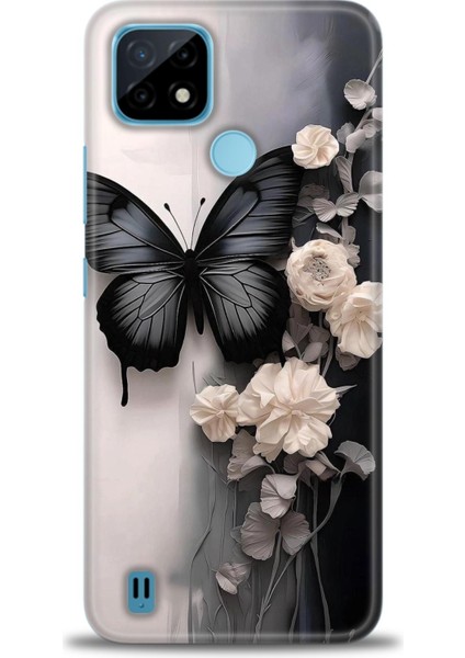 Realme C21 Kılıf Hd Baskılı Kılıf + Seramik Tam Kaplayan Ekran Koruyucu 148