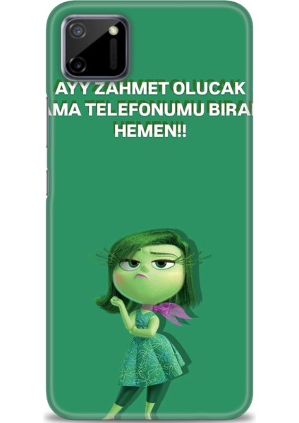 Realme C11 Kılıf Hd Baskılı Kılıf + Seramik Tam Kaplayan Ekran Koruyucu 154