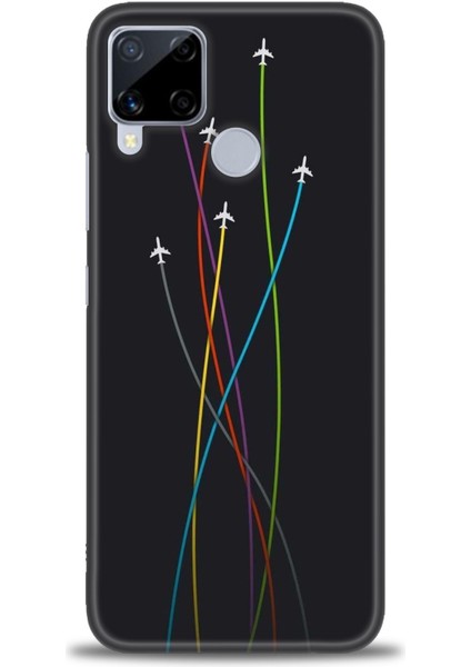 Realme C15 Kılıf Hd Baskılı Kılıf + Seramik Tam Kaplayan Ekran Koruyucu 385