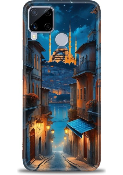 Realme C15 Kılıf Hd Baskılı Kılıf + Seramik Tam Kaplayan Ekran Koruyucu 221