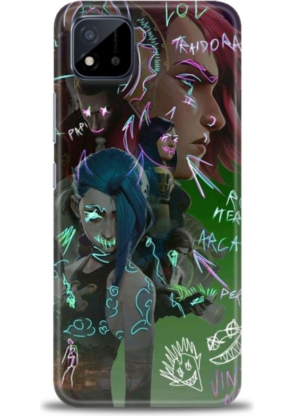 Realme C11 2021 Kılıf Hd Baskılı Kılıf + Seramik Tam Kaplayan Ekran Koruyucu 272