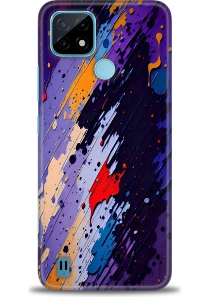 Realme C21 Kılıf Hd Baskılı Kılıf + Seramik Tam Kaplayan Ekran Koruyucu 436