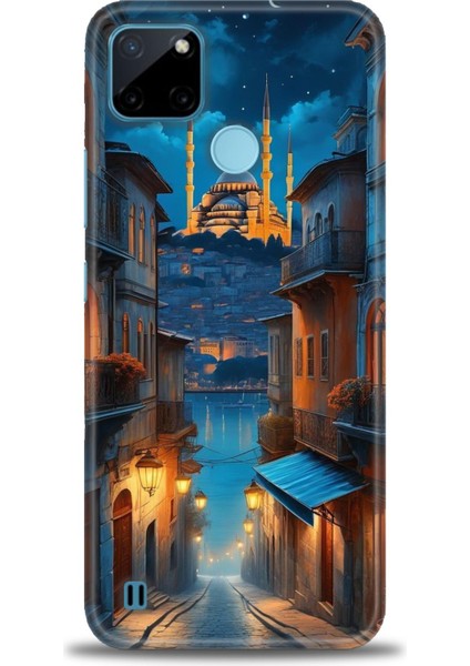 Realme C21Y Kılıf Hd Baskılı Kılıf + Seramik Tam Kaplayan Ekran Koruyucu 221
